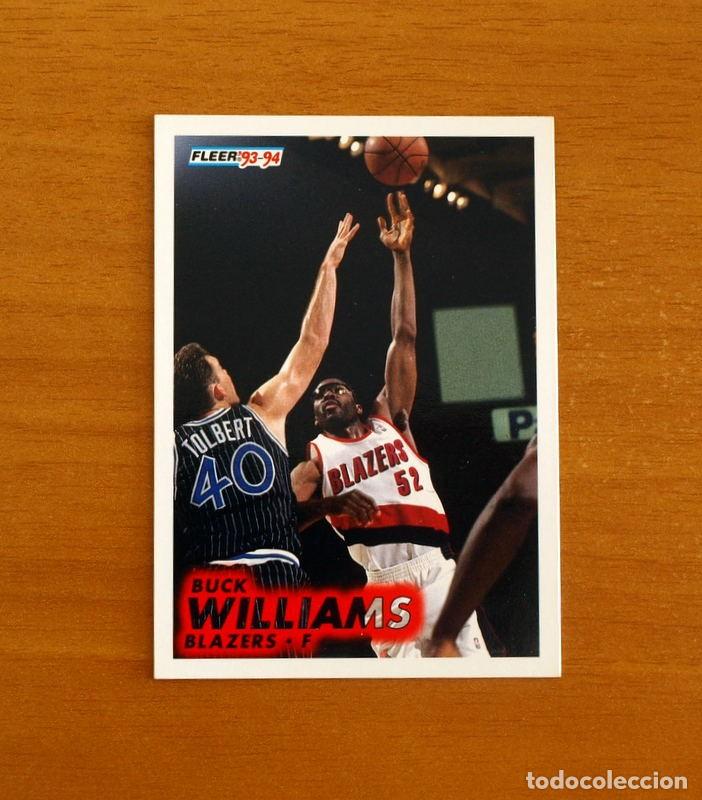 Coleccionismo deportivo: Blazers-F - N&ordm; 180 Buck Williams - NBA-B&aacute;sket-Baloncesto - Card Fleer 93-94-1993-1994