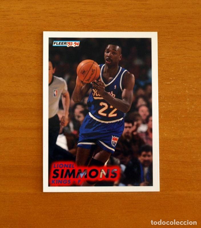 Coleccionismo deportivo: Kings-F - N&ordm; 184 Lionel Simmons - NBA-B&aacute;sket-Baloncesto - Card Fleer 93-94-1993-1994