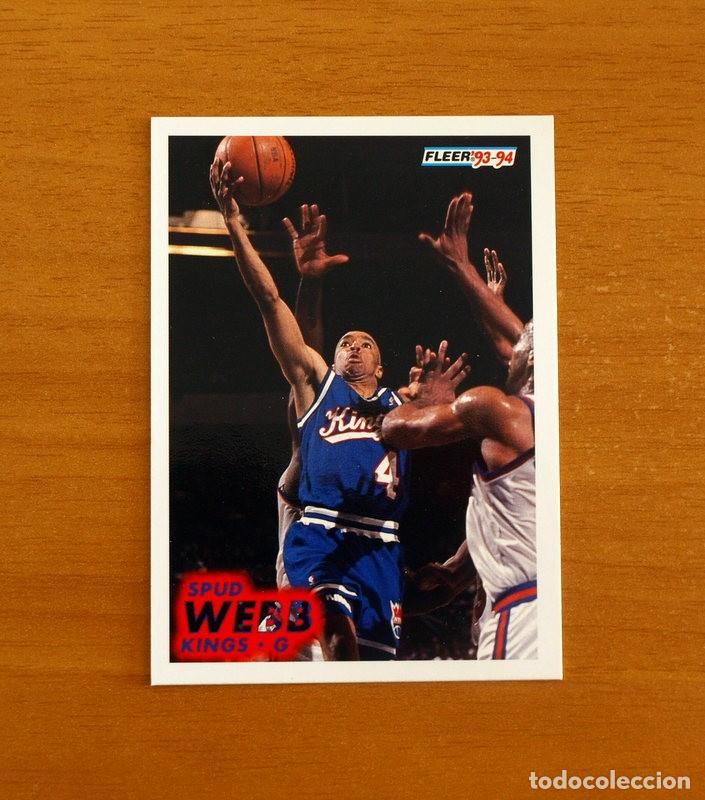 Coleccionismo deportivo: Kings-G - N&ordm; 186 Spud Webb - NBA-B&aacute;sket-Baloncesto - Card Fleer 93-94-1993-1994