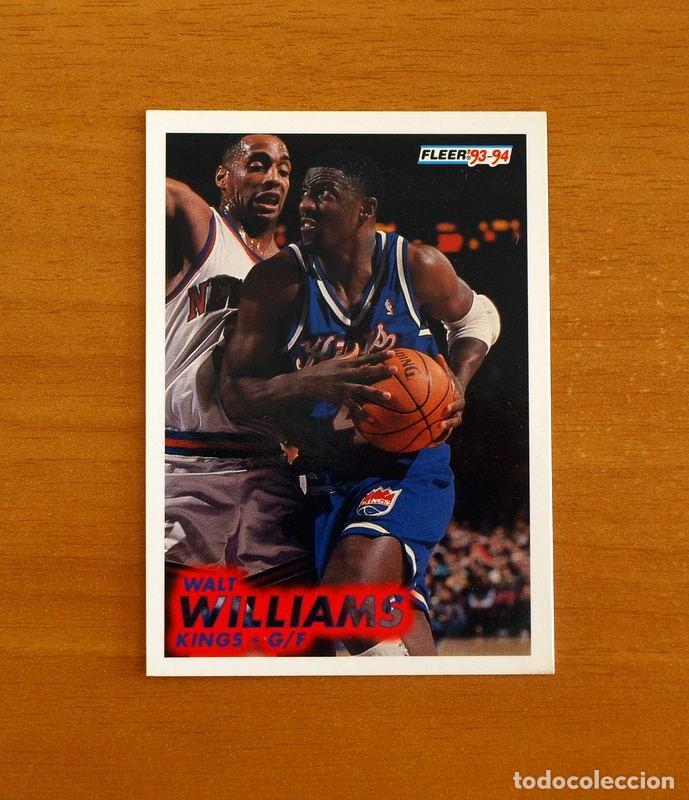 Coleccionismo deportivo: Kings-G-F - N&ordm; 187 Walt Williams - NBA-B&aacute;sket-Baloncesto - Card Fleer 93-94-1993-1994