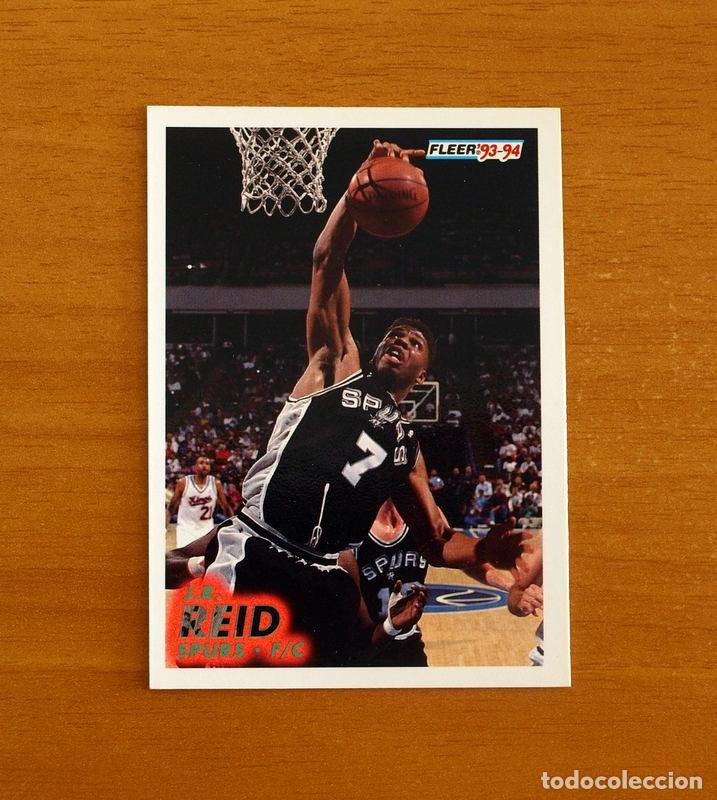 Coleccionismo deportivo: Spurs-F-C - N&ordm; 195 J. R. Reid - NBA-B&aacute;sket-Baloncesto - Card Fleer 93-94-1993-1994