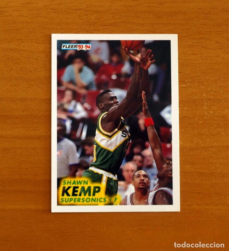 Coleccionismo deportivo: Supersonics-F - N&ordm; 199 Shawn Kemp - NBA-B&aacute;sket-Baloncesto - Card Fleer 93-94-1993-1994