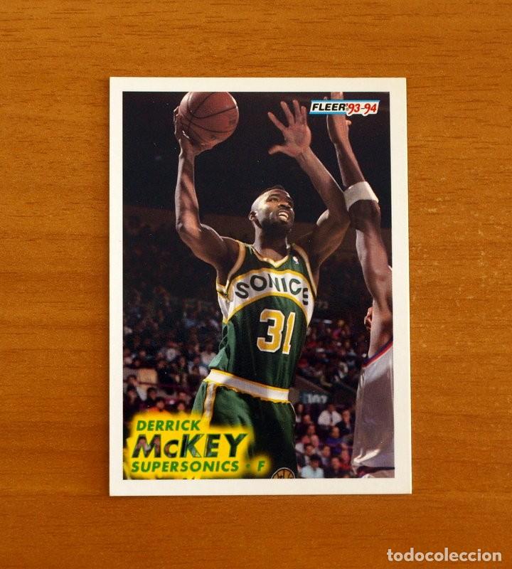 Coleccionismo deportivo: Supersonics-F - N&ordm; 200 Derrick McKEY - NBA-B&aacute;sket-Baloncesto - Card Fleer 93-94-1993-1994