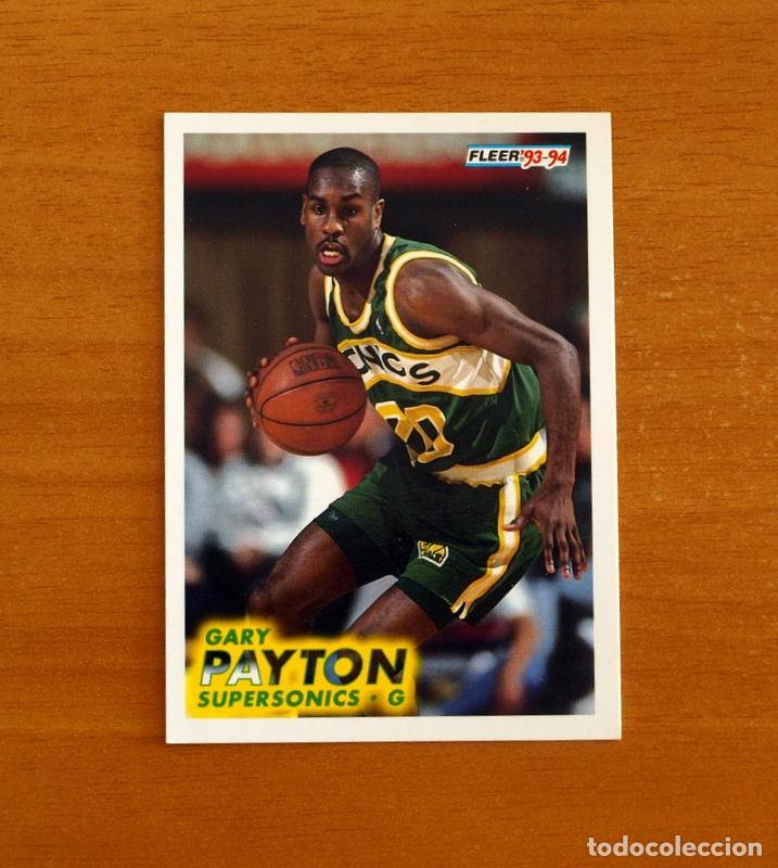 Coleccionismo deportivo: Supersonics-G - N&ordm; 202 Gary Payton - NBA-B&aacute;sket-Baloncesto - Card Fleer 93-94-1993-1994