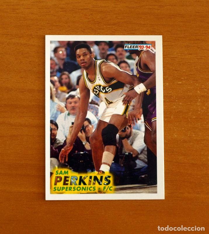 Coleccionismo deportivo: Supersonics-F-C - N&ordm; 203 Sam Perkins - NBA-B&aacute;sket-Baloncesto - Card Fleer 93-94-1993-1994