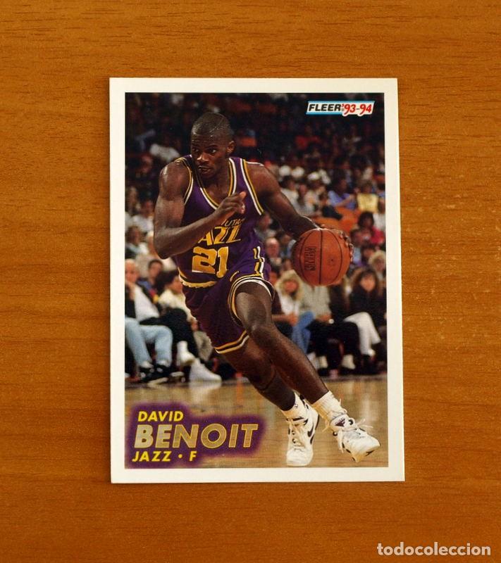 Coleccionismo deportivo: Jazz-F - N&ordm; 205 David Benoit - NBA-B&aacute;sket-Baloncesto - Card Fleer 93-94-1993-1994