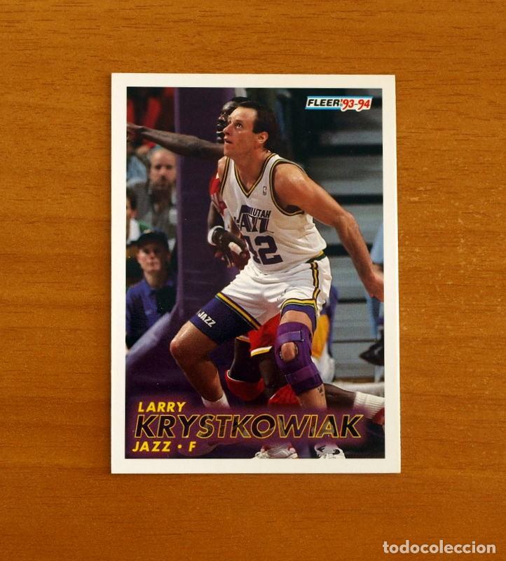 Coleccionismo deportivo: Jazz-F - N&ordm; 209 Larry Krystkowiak - NBA-B&aacute;sket-Baloncesto - Card Fleer 93-94-1993-1994