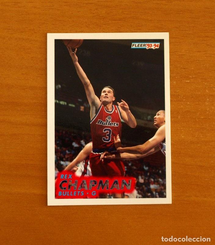 Coleccionismo deportivo: Bullets-G - N&ordm; 214 Rex Chapman - NBA-B&aacute;sket-Baloncesto - Card Fleer 93-94-1993-1994
