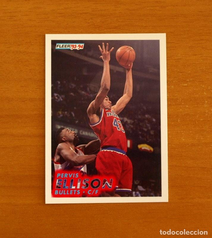 Coleccionismo deportivo: Bullets-C-F - N&ordm; 215 Pervis Ellison - NBA-B&aacute;sket-Baloncesto - Card Fleer 93-94-1993-1994