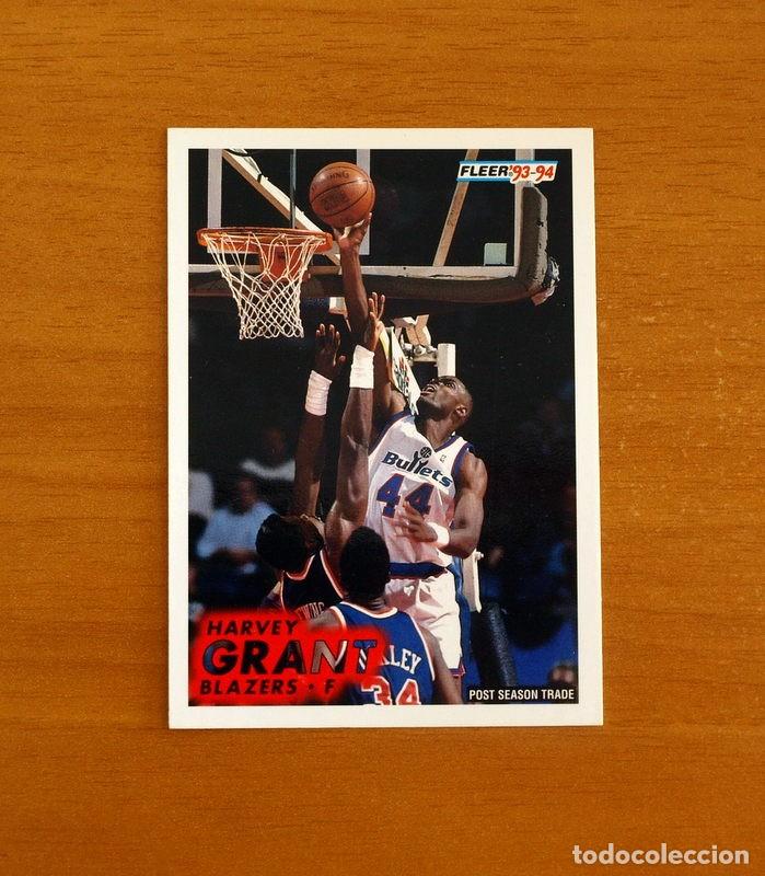 Coleccionismo deportivo: Blazers-F - N&ordm; 216 Harvey Grant - NBA-B&aacute;sket-Baloncesto - Card Fleer 93-94-1993-1994