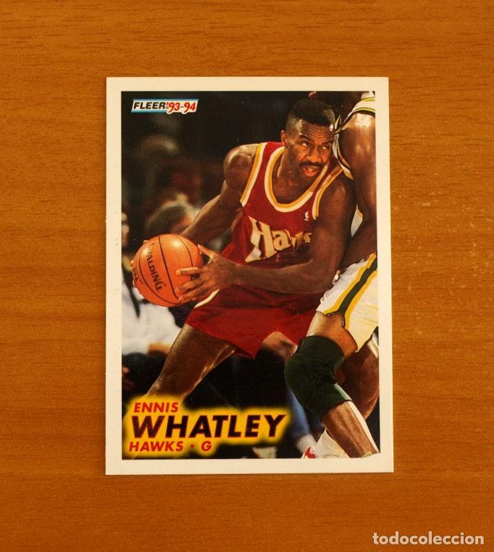 Coleccionismo deportivo: Hawks-G - N&ordm; 244 Ennis Whatley - NBA-B&aacute;sket-Baloncesto - Card Fleer 93-94-1993-1994