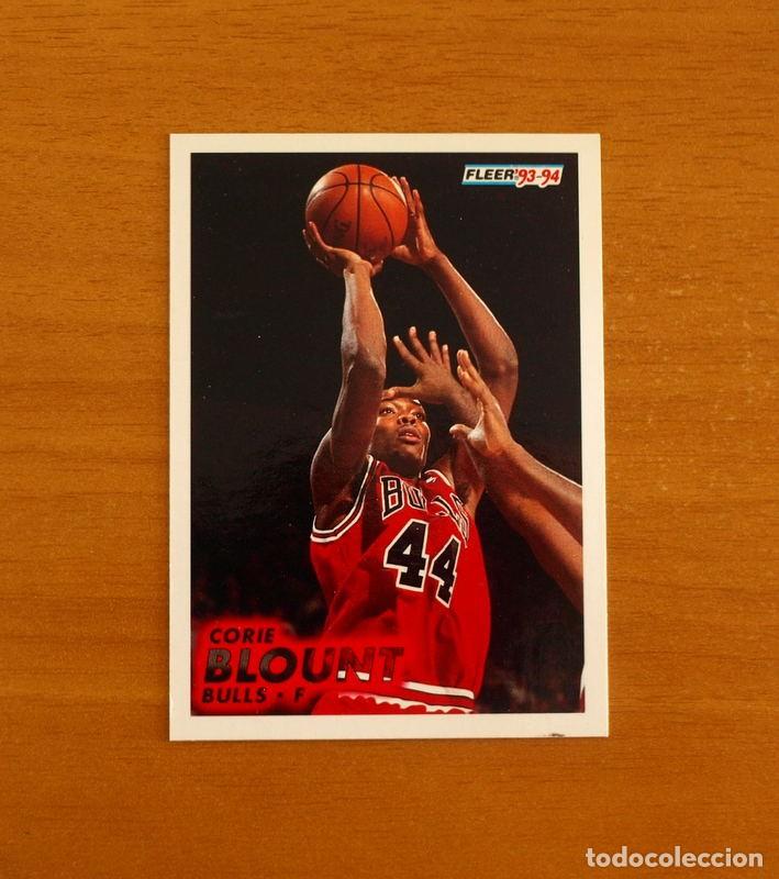 Coleccionismo deportivo: Bulls-F - N&ordm; 256 Corie Blount - NBA-B&aacute;sket-Baloncesto - Card Fleer 93-94-1993-1994
