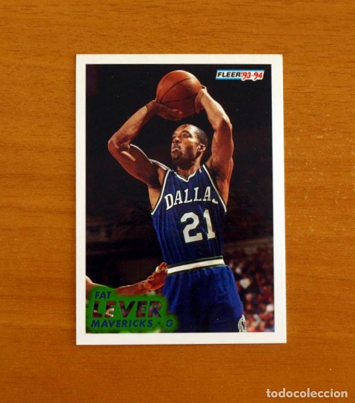 Coleccionismo deportivo: Mavericks-G - N&ordm; 273 Fat Lever - NBA-B&aacute;sket-Baloncesto - Card Fleer 93-94-1993-1994