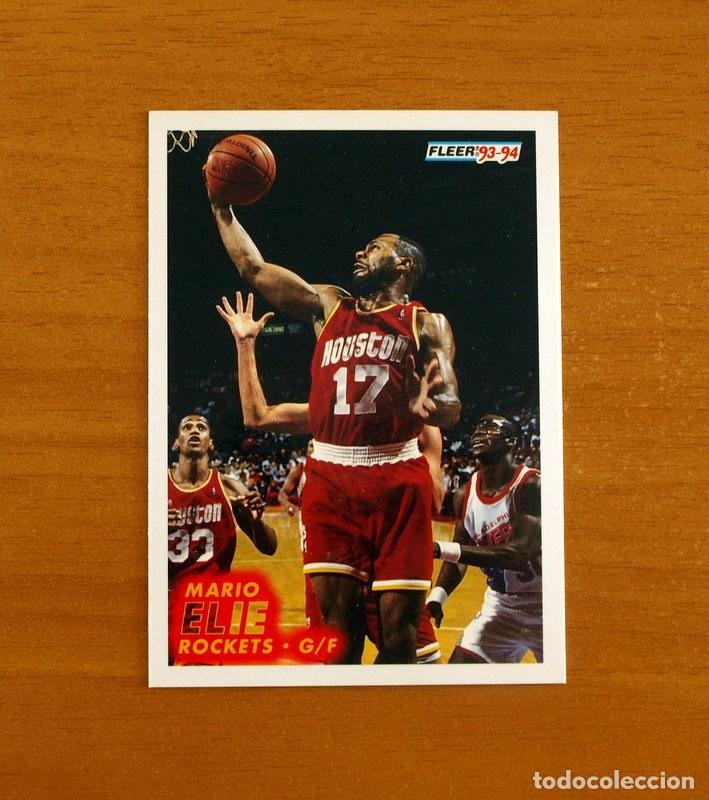 Coleccionismo deportivo: Rockets-G-F - N&ordm; 294 Mario Elie - NBA-B&aacute;sket-Baloncesto - Card Fleer 93-94-1993-1994