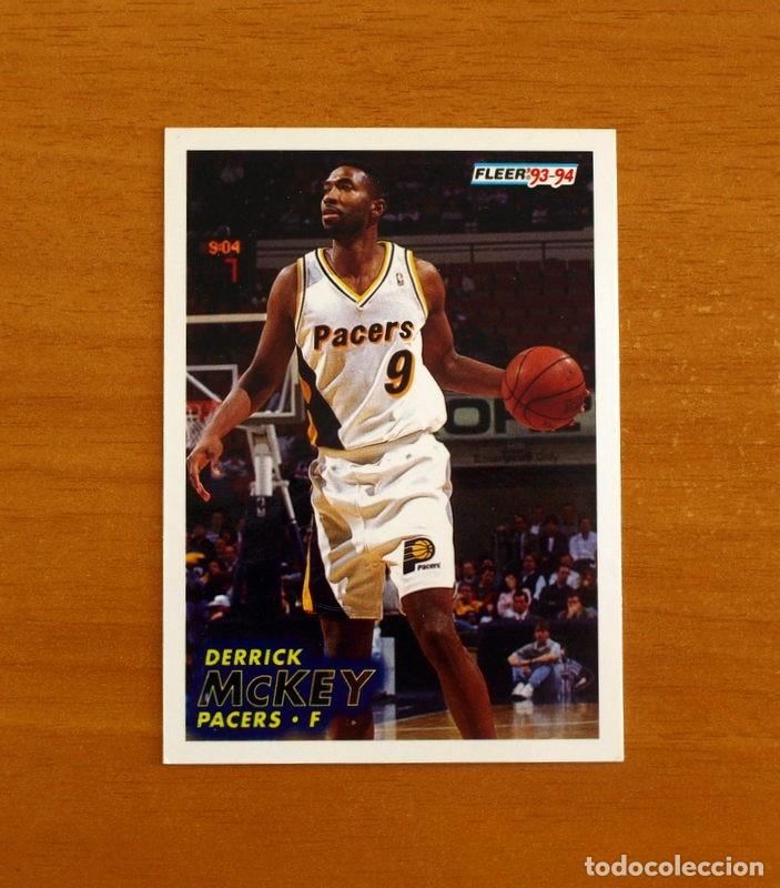 Coleccionismo deportivo: Pacers-F - N&ordm; 299 Derrick McKEY - NBA-B&aacute;sket-Baloncesto - Card Fleer 93-94-1993-1994