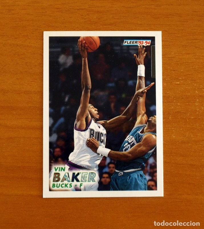 Coleccionismo deportivo: Bucks-F - N&ordm; 321 Vin Baker - NBA-B&aacute;sket-Baloncesto - Card Fleer 93-94-1993-1994