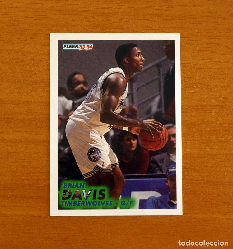 Coleccionismo deportivo: Timberwolves-G-F - N&ordm; 326 Brian Davis - NBA-B&aacute;sket-Baloncesto - Card Fleer 93-94-1993-1994