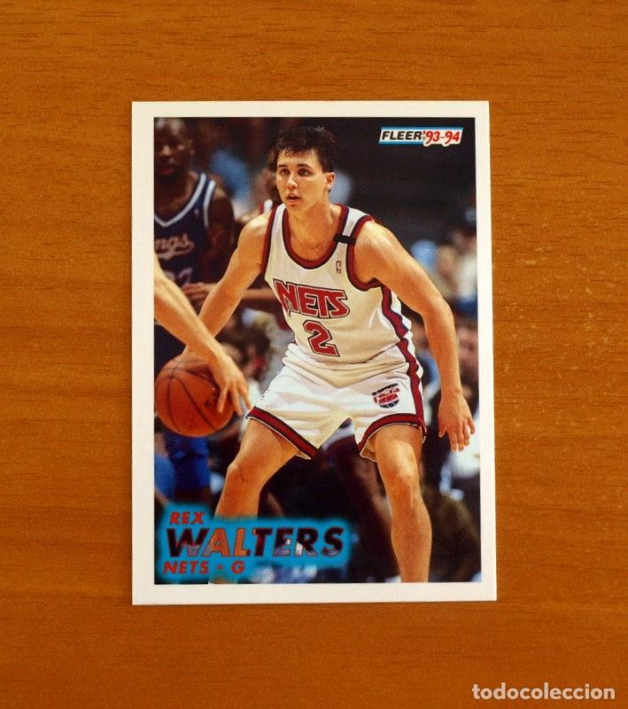 Coleccionismo deportivo: Nets-G - N&ordm; 337 Rex Walters - NBA-B&aacute;sket-Baloncesto - Card Fleer 93-94-1993-1994