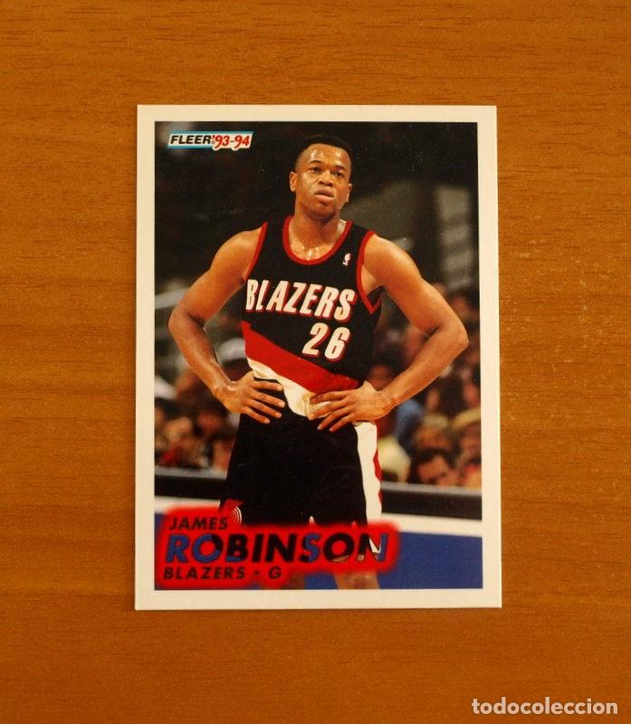 Coleccionismo deportivo: Blazers-G - N&ordm; 365 James Robinson - NBA-B&aacute;sket-Baloncesto - Card Fleer 93-94-1993-1994