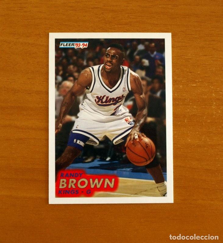 Coleccionismo deportivo: Kings-G - N&ordm; 369 Randy Brown - NBA-B&aacute;sket-Baloncesto - Card Fleer 93-94-1993-1994