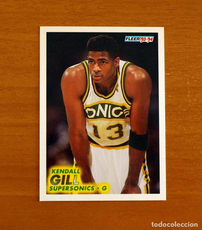 Coleccionismo deportivo: Supersonics-G - N&ordm; 381 Kendall Gill - NBA-B&aacute;sket-Baloncesto - Card Fleer 93-94-1993-1994