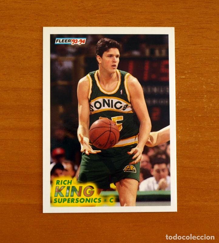 Coleccionismo deportivo: Supersonics-C - N&ordm; 384 Rich King - NBA-B&aacute;sket-Baloncesto - Card Fleer 93-94-1993-1994