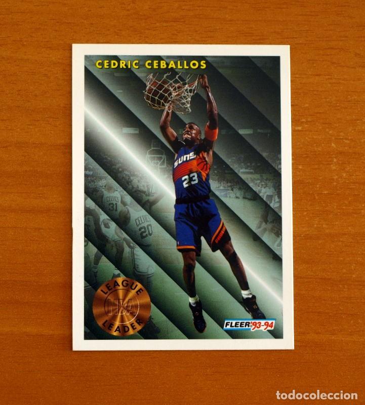 Coleccionismo deportivo: Phoenix Suns -League Leader-N&ordm; 222 Cedric Ceballos-NBA-B&aacute;sket-Baloncesto-Card Fleer 93-94-1993-1994