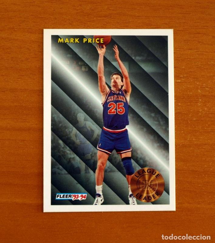 Coleccionismo deportivo: Cleveland Cavaliers -League Leader -226 Mark Price-NBA-B&aacute;sket-Baloncesto-Card Fleer 93-94-1993-1994