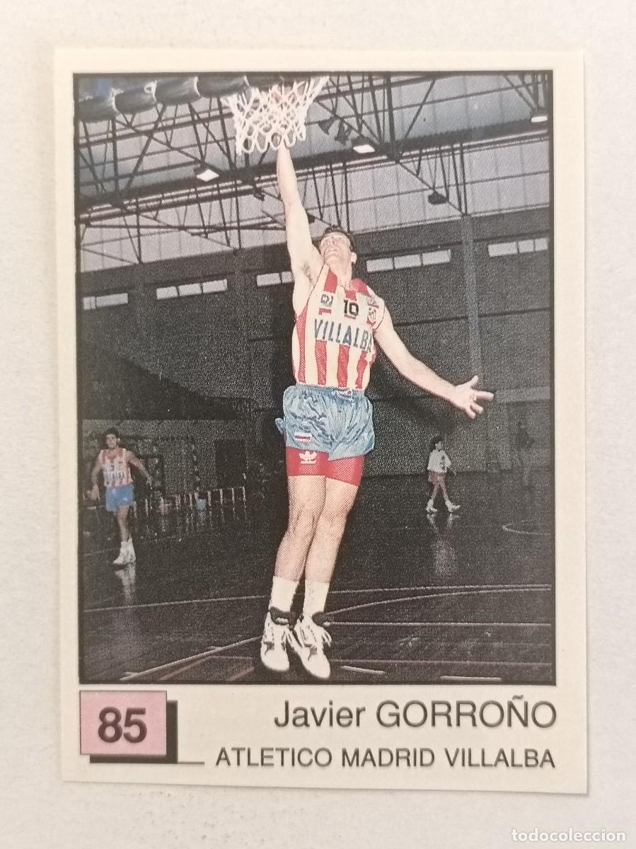 Coleccionismo deportivo: #85 GORRO&Ntilde;O (ATLETICO MADRID VILLALBA) BASKET 91 LIGA ACB PANINI