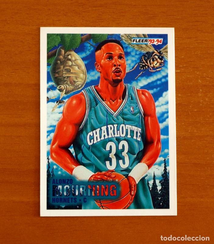 Coleccionismo deportivo: Charlotte - N&ordm; 234 Alonzo Mourning - NBA-B&aacute;sket-Baloncesto - Card Fleer 93-94-1993-1994