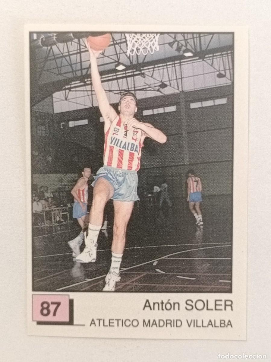 Coleccionismo deportivo: #87 SOLER (ATLETICO MADRID VILLALBA) BASKET 91 LIGA ACB PANINI