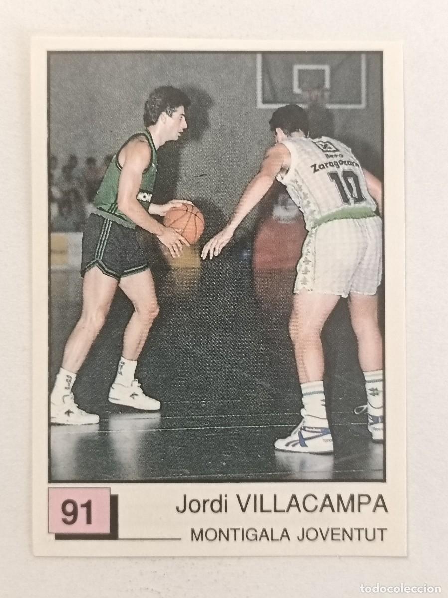 Coleccionismo deportivo: #91 VILLACAMPA (MONTIGALA JOVENTUT) BASKET 91 LIGA ACB PANINI