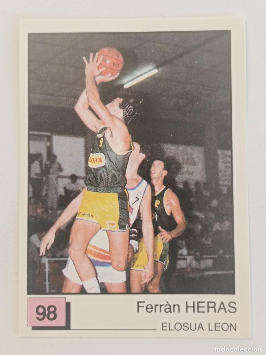 Coleccionismo deportivo: #98 HERAS (ELOSUA LEON) BASKET 91 LIGA ACB PANINI