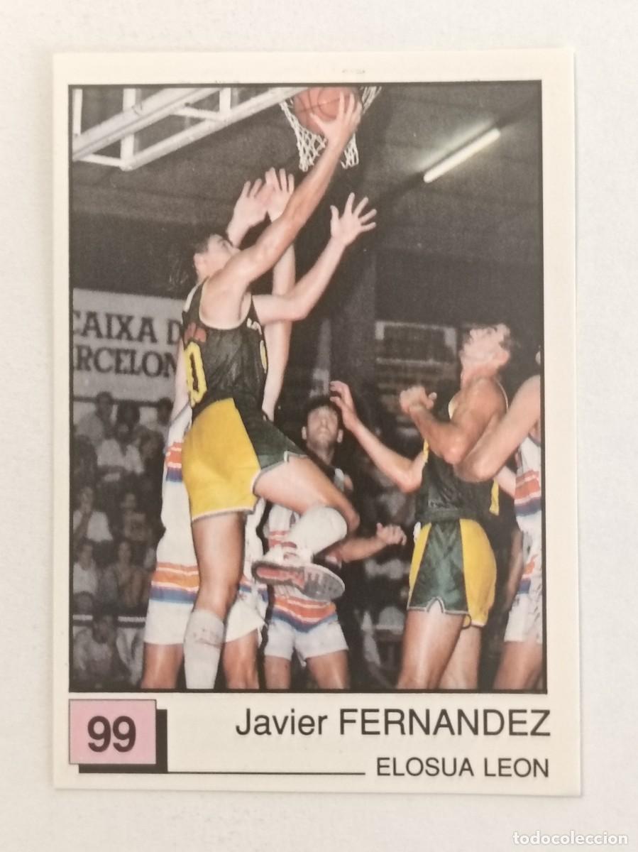 Coleccionismo deportivo: #99 XAVI FERNANDEZ (ELOSUA LEON) BASKET 91 LIGA ACB PANINI
