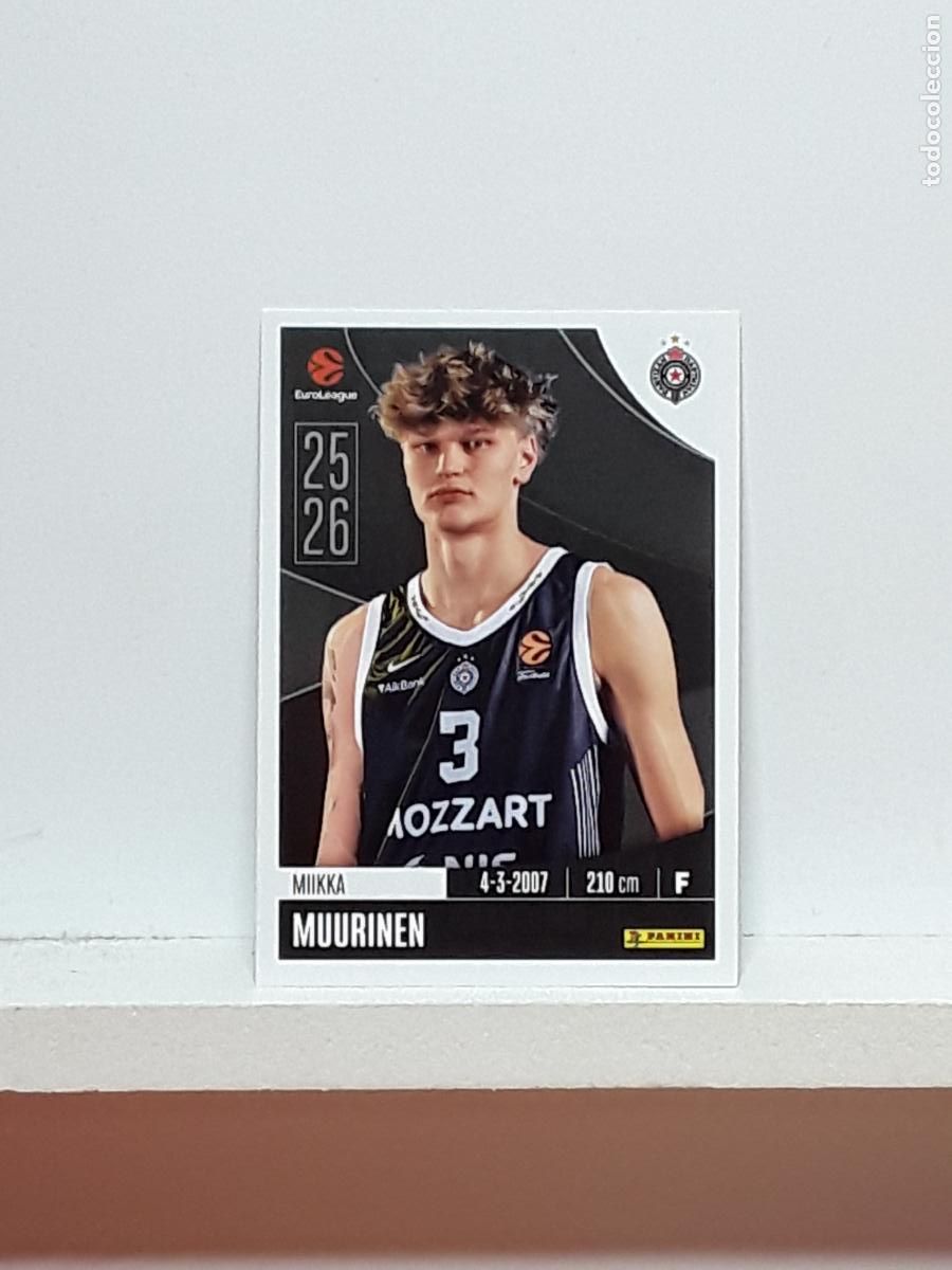 Coleccionismo deportivo: EUROLIGA 2025 2026 EUROLEAGUE 25 26 CROMO PANINI BALONCESTO N 305 PARTIZAN MIKKA MUURINEN