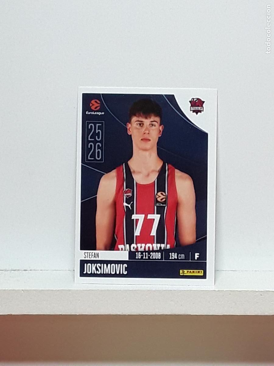 Coleccionismo deportivo: EUROLIGA 2025 2026 EUROLEAGUE 25 26 CROMO PANINI BALONCESTO N 91 BASKONIA STEFAN JOKSIMOVIC