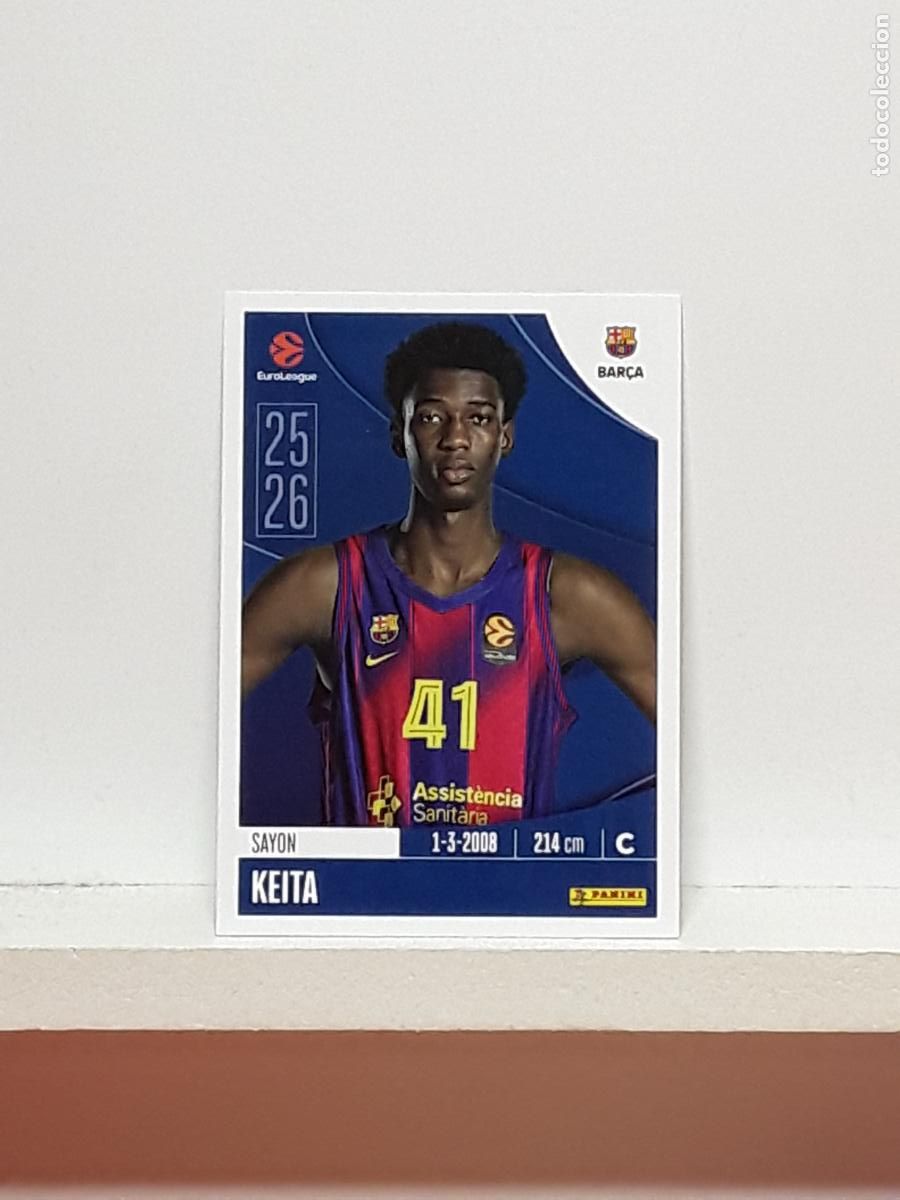 Coleccionismo deportivo: EUROLIGA 2025 2026 EUROLEAGUE 25 26 CROMO PANINI BALONCESTO N 162 BARCELONA SAYON KEITA
