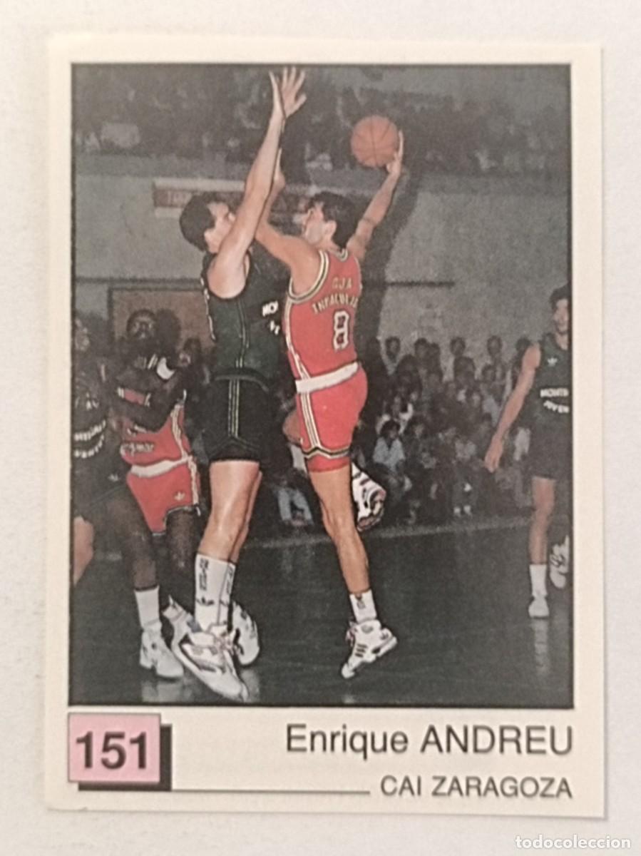 Coleccionismo deportivo: #151 ANDREU (CAI ZARAGOZA) BASKET 91 LIGA ACB PANINI