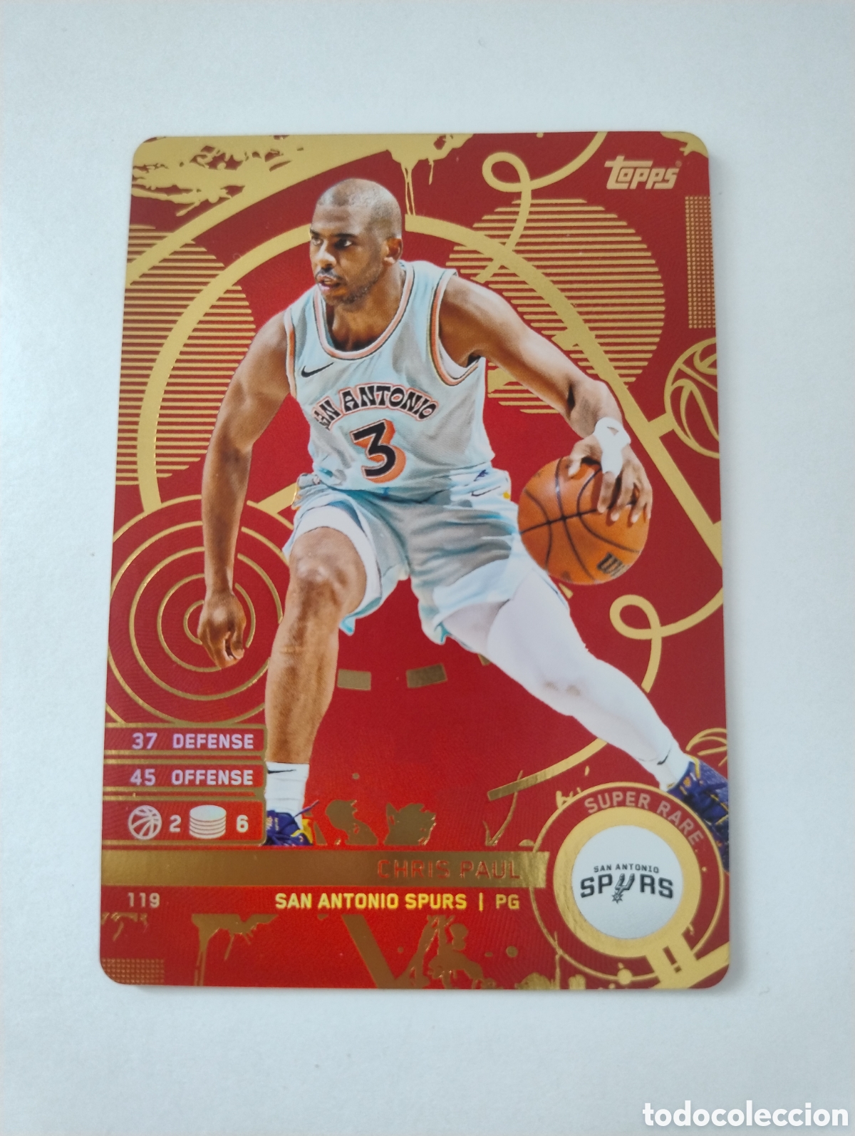 Coleccionismo deportivo: 119 - Chris Paul - San Antonio Spurs - Topps Match Attax NBA 2025 - 2026 Red Super Rare