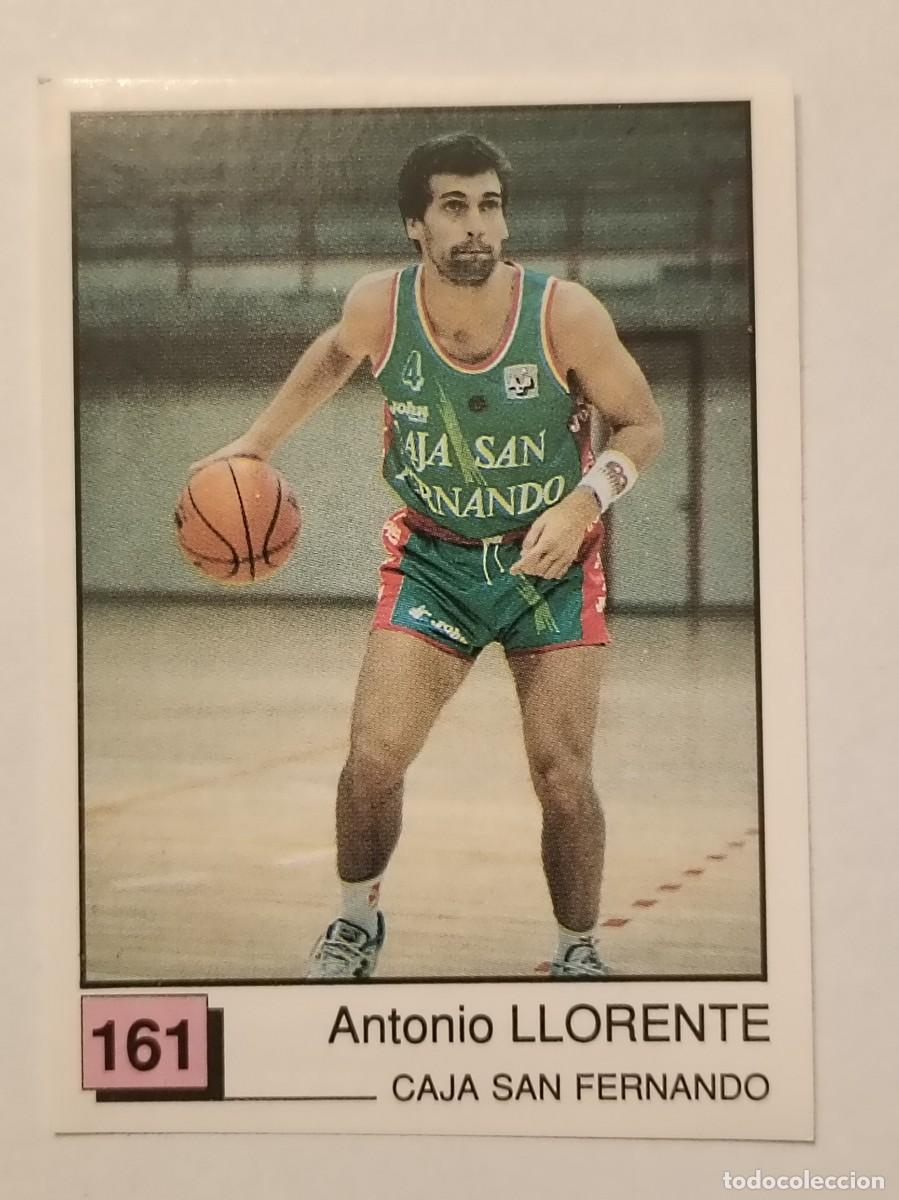 Coleccionismo deportivo: #161 LLORENTE (CAJA SAN FERNANDO) BASKET 91 LIGA ACB PANINI