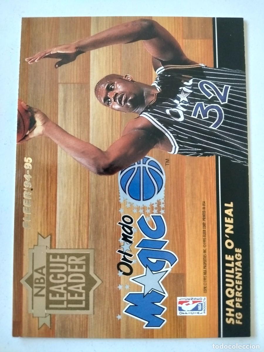 Coleccionismo deportivo: ZC - FLEER - 94/95 - PANINI - CROMO SHAQUILLE O'NEAL - NBA LEAGUE LEADER