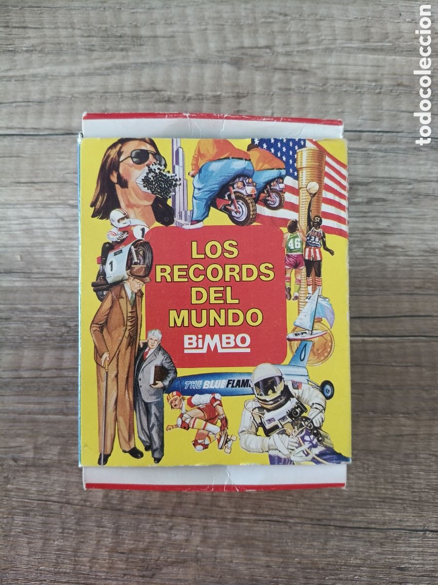 Coleccionismo deportivo: CAJA LOS RECORDS DEL MUNDO BIMBO CON 31 CROMOS