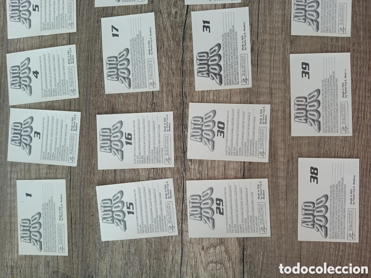 Coleccionismo deportivo: CROMOS AUTO 2000 PANINI 121 CROMOS DIFERENTES