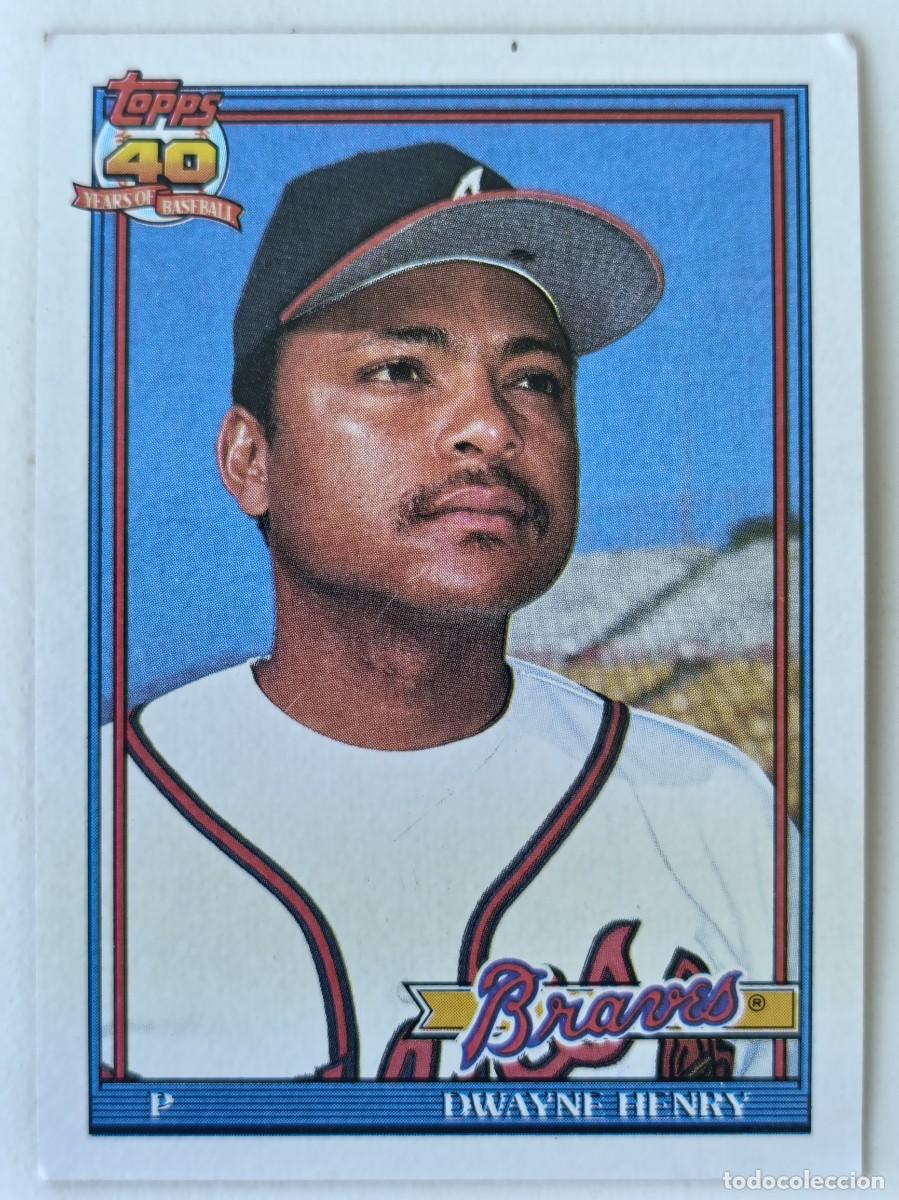 Coleccionismo deportivo: #567 DWAYNE HENRY (ATLANTA BRAVES) BEISBOL MLB 1991 TOPPS