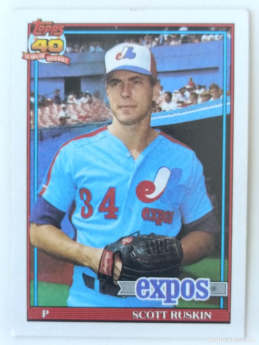 Coleccionismo deportivo: #589 SCOTT RUSKIN (MONTREAL EXPOS) BEISBOL MLB 1991 TOPPS