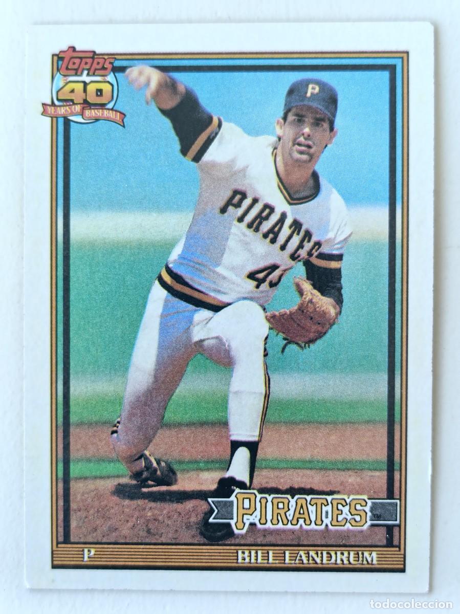 Coleccionismo deportivo: #595 BILL LANDRUM (PITTSBURGH PIRATES) BEISBOL MLB 1991 TOPPS
