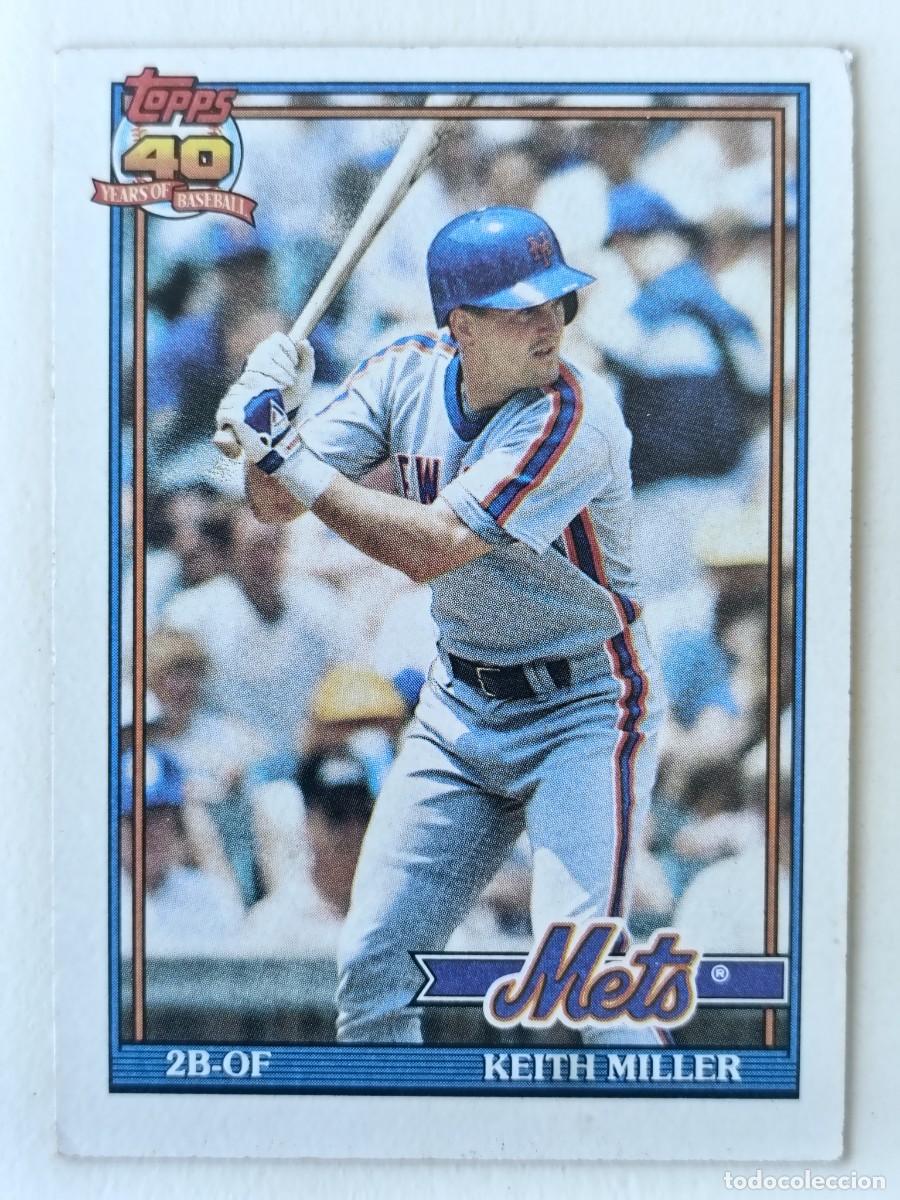 Coleccionismo deportivo: #719 KEITH MILLER (NEW YORK METS) BEISBOL MLB 1991 TOPPS