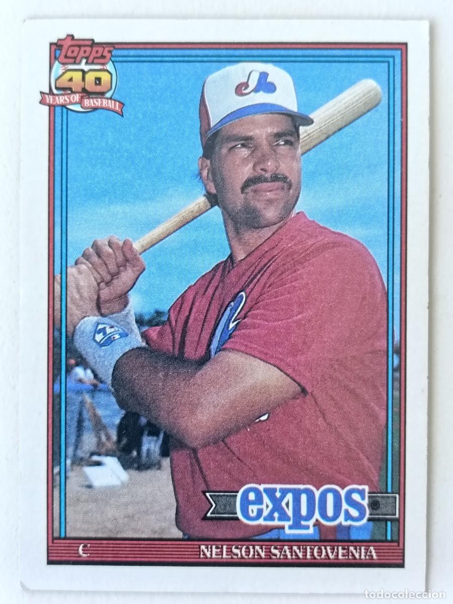 Coleccionismo deportivo: #744 NELSON SANTOVENIA (MONTREAL EXPOS) BEISBOL MLB 1991 TOPPS