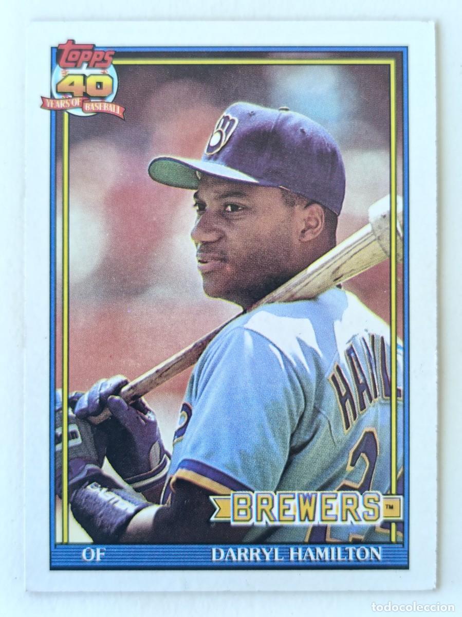 Coleccionismo deportivo: #781 DARRYL HAMILTON (MILWAUKEE BREWERS) BEISBOL MLB 1991 TOPPS