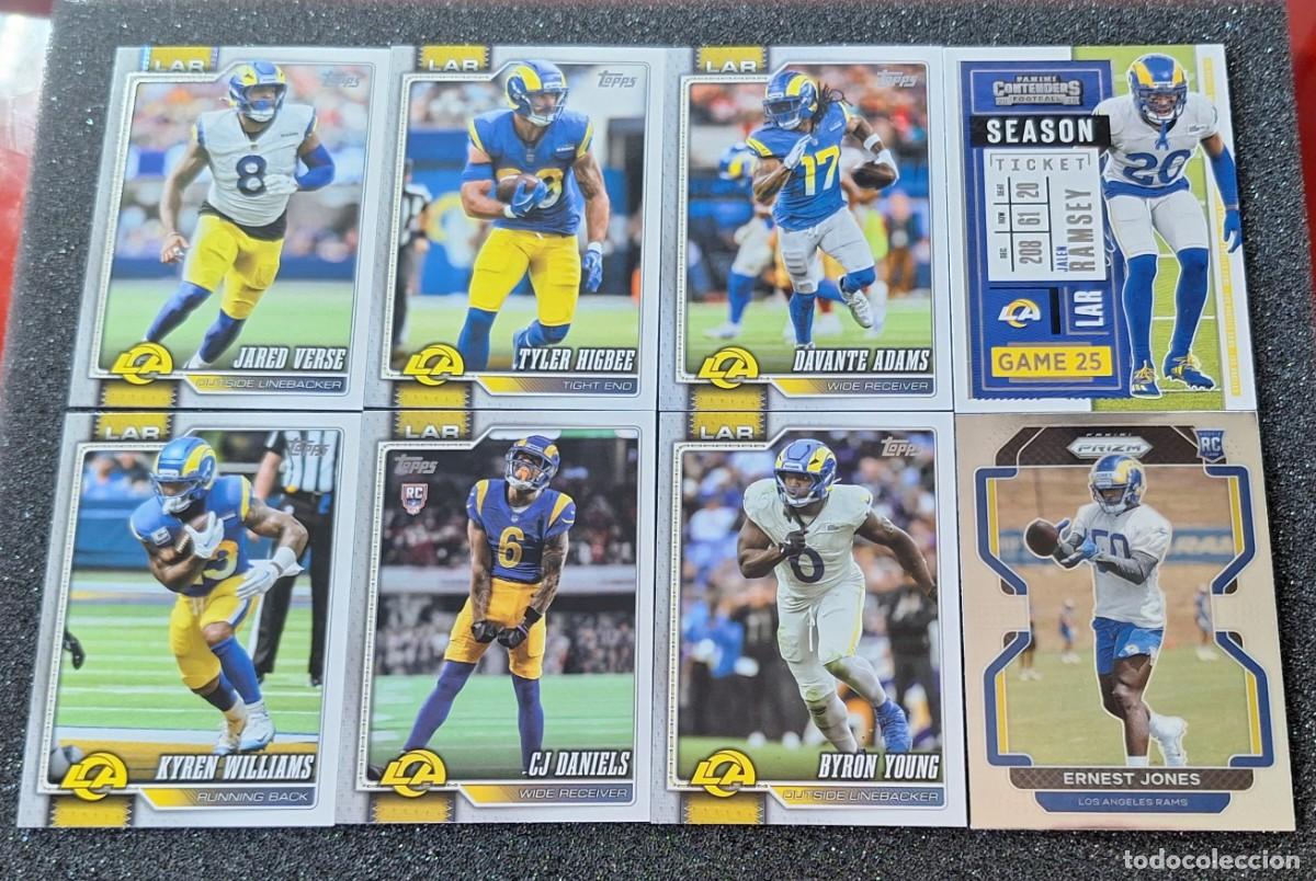 Coleccionismo deportivo: Los Angeles Rams Lote 8 cards Football Topps Panini Davante Adams